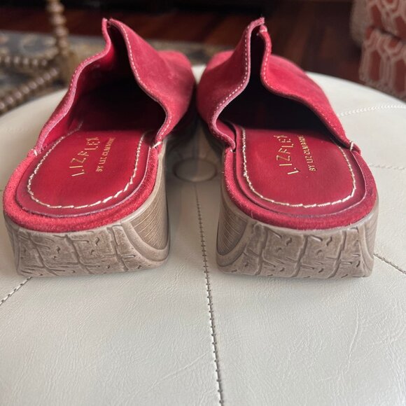 Lizflex Slip-on Red Suede Loafers, Size 8M - Picture 4 of 6